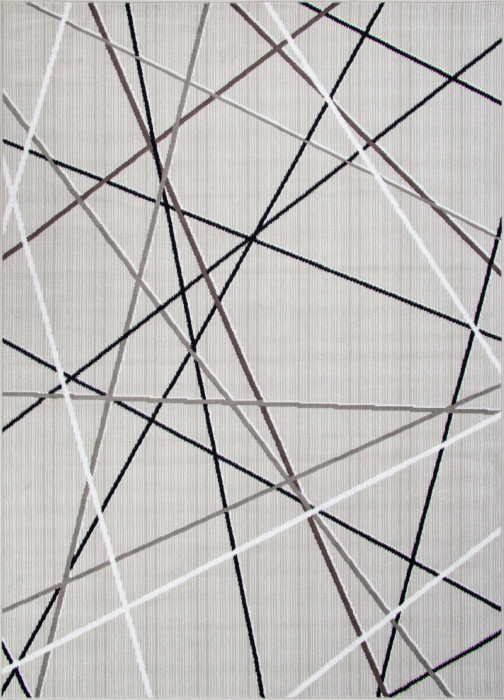 Ковер F395 - GRAY - Прямоугольник - коллекция SILVER