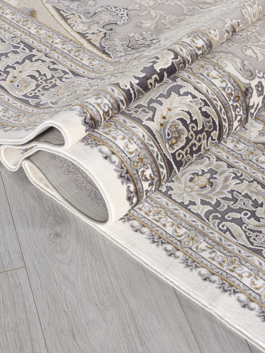 Ковер 00268 - GREY / BEIGE - Прямоугольник - коллекция DUBAI