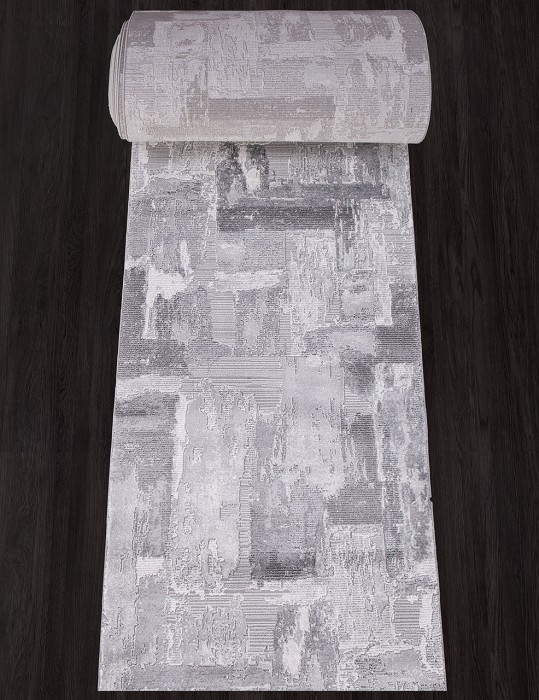 Ковер 03758A - GREY / GREY - Дорожка - коллекция ARMINA