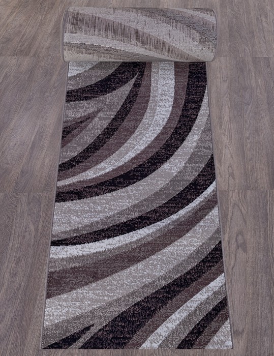 Ковер D234 - GRAY-PURPLE - Дорожка - коллекция SILVER