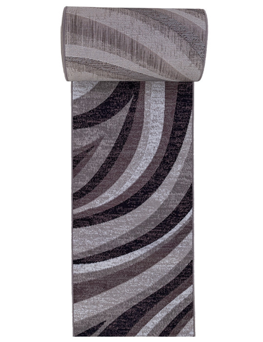 Ковер D234 - GRAY-PURPLE - Дорожка - коллекция SILVER