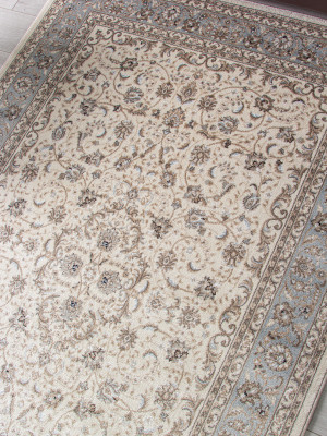 Ковер F014 - CREAM-L.BLUE - Прямоугольник - коллекция VALENCIA DELUXE