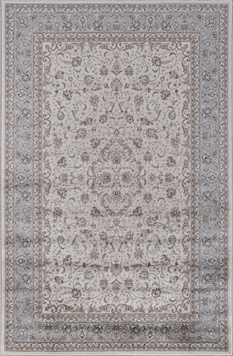 Ковер F014 - CREAM-L.BLUE - Прямоугольник - коллекция VALENCIA DELUXE