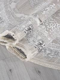Ковер EFSAN ( ИФСАН ) Q010A - CREAM SHRINK / GREY FDY ( Овал )