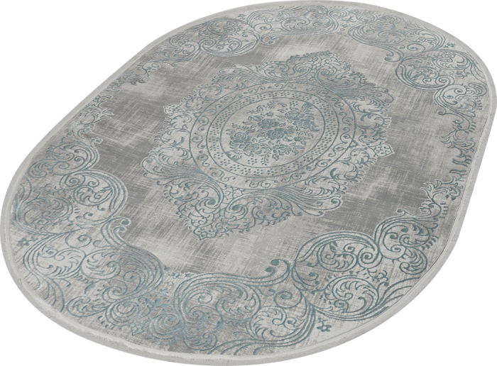 Ковер 36560A oval GREY / BLUE