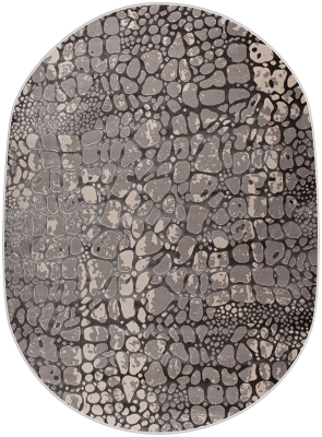 Ковер 36857A oval GREY / GREY
