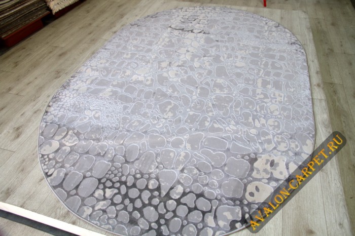 Ковер 36857A oval GREY / GREY