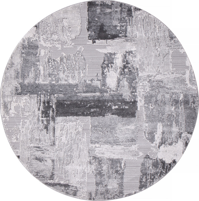 Ковер 03758A - GREY / GREY - Круг - коллекция ARMINA