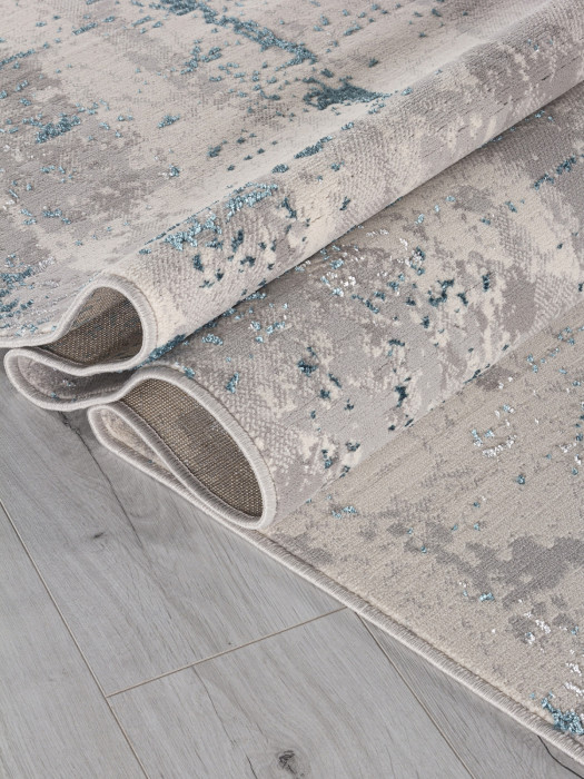 Ковер F169 - CREAM-D.BLUE - Прямоугольник - коллекция LIMAN
