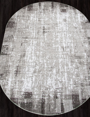 Ковер F396 - GRAY - Овал - коллекция SILVER
