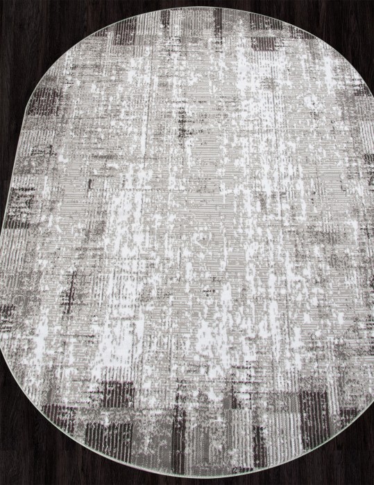 Ковер F396 - GRAY - Овал - коллекция SILVER