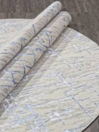 Ковер LIMAN ( ЛИМАН ) F164 - CREAM-BLUE ( Овал )