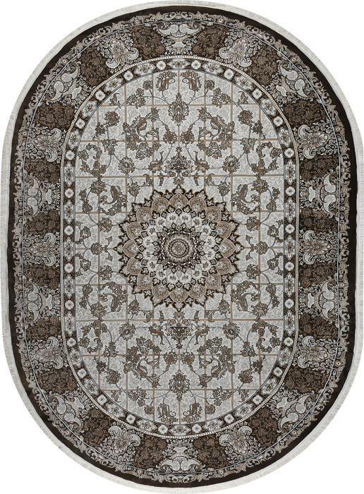 Ковер 37122A oval BROWN / BROWN