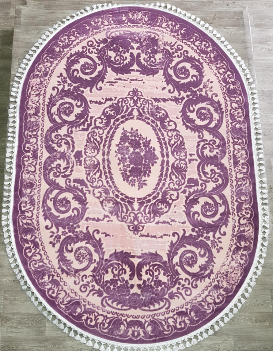 Ковер P4204B oval LILA / LILA