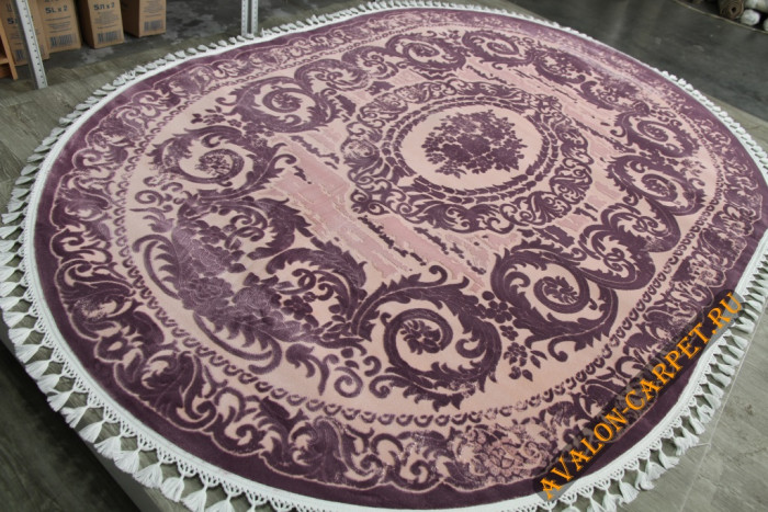 Ковер P4204B oval LILA / LILA