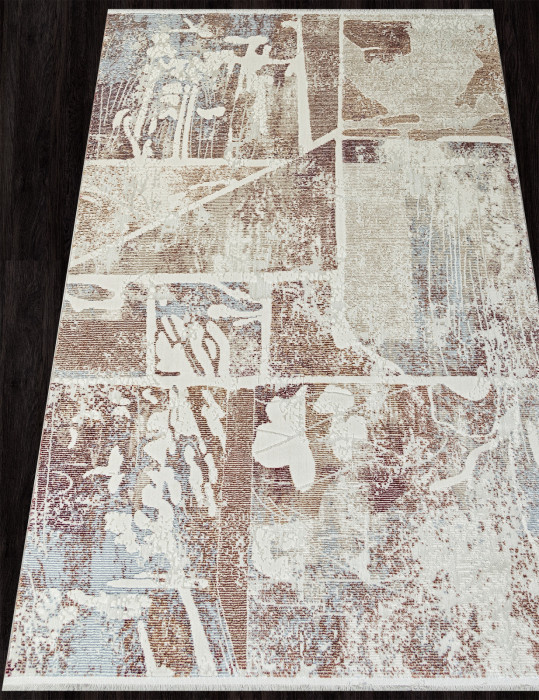 Ковер 00712F - L.BLUE FDY / BEIGE FDY - Прямоугольник - коллекция ASADU