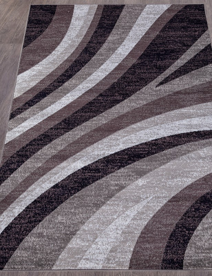 Ковер D234 - GRAY-PURPLE - Прямоугольник - коллекция SILVER