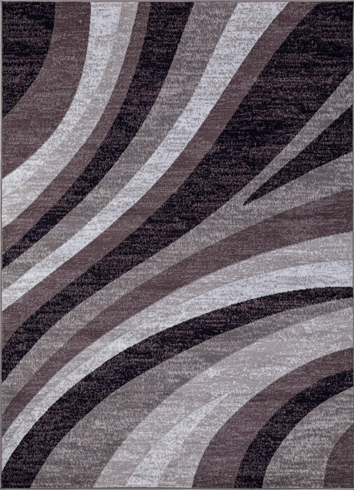 Ковер D234 - GRAY-PURPLE - Прямоугольник - коллекция SILVER