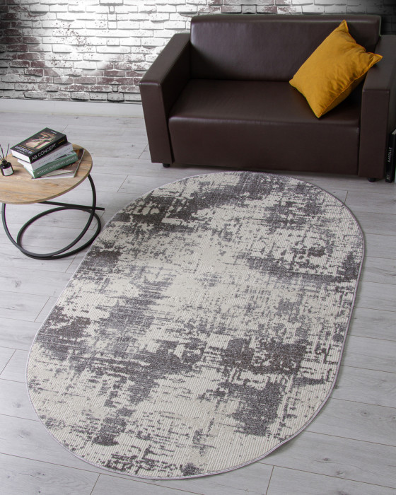 Ковер F230 - GRAY - Овал - коллекция NATUREL