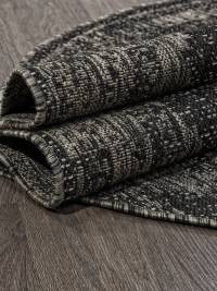 Ковер KAIR ( КАИР) S129 - BLACK-GRAY ( Овал)