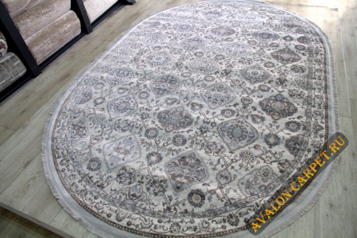 Ковер 36858A oval L.GREY / BLUE