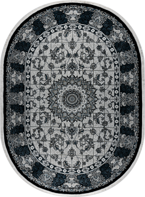 Ковер 37122A oval NAVY / NAVY