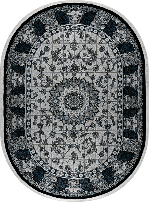 Ковер 37122A oval NAVY / NAVY