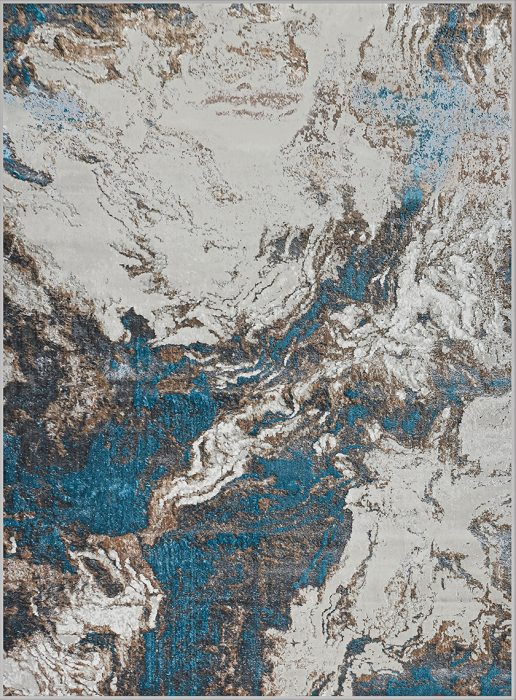 Ковер 38508A stan BLUE FLS / CREAM FLS