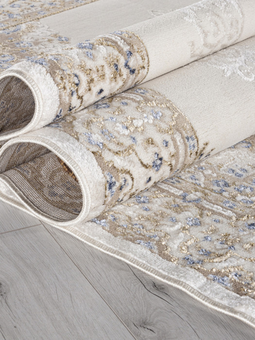 Ковер 27236A - CREAM / BLUE - Прямоугольник - коллекция MOSSO