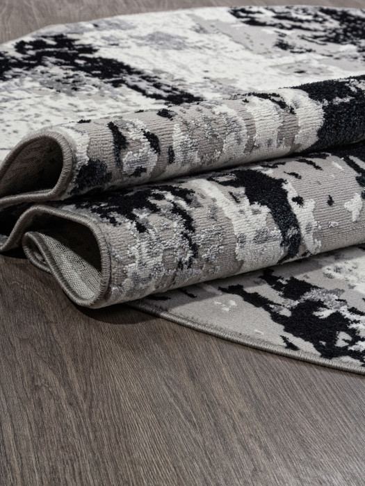 Ковер F285 - DARK GRAY - Овал - коллекция PALERMO