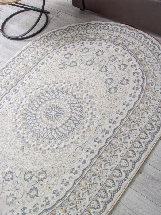 Ковер F399 - BEIGE - Овал - коллекция CUBA