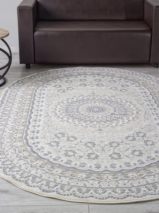 Ковер F399 - BEIGE - Овал - коллекция CUBA