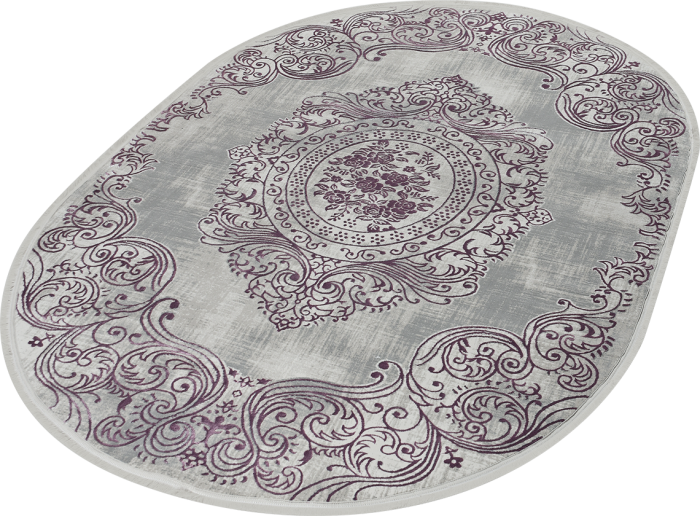 Ковер 36560A oval GREY / LILA