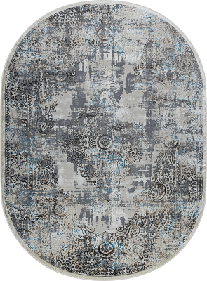 Ковер 37908B oval BLUE FLS / BEIGE FLS