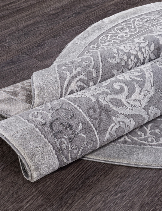 Ковер 03760A - GREY / GREY - Круг - коллекция ARMINA