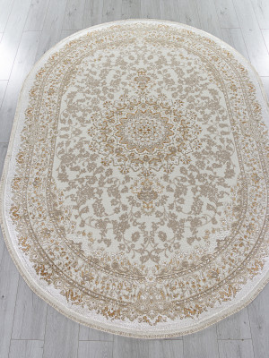Ковер 27239A - CREAM / BEIGE - Овал - коллекция ESSA