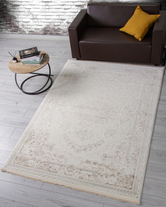 Ковер 35760A - CREAM / CREAM - Прямоугольник - коллекция JASMINE