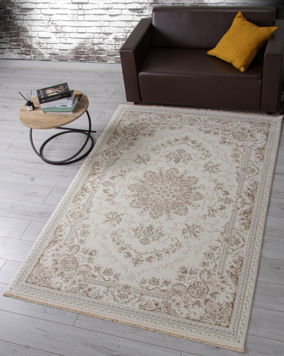 Ковер 35760A - CREAM / CREAM - Прямоугольник - коллекция JASMINE