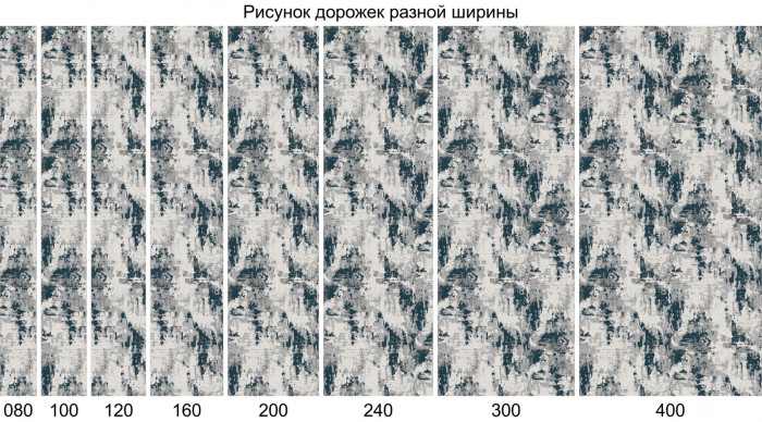 Ковер F285 - GRAY - Дорожка - коллекция PALERMO