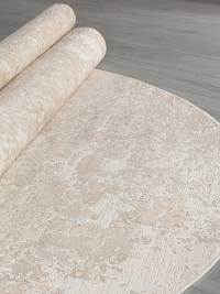 Ковер SIESTA ( СИЕСТА ) M028A - LIGHT BEIGE / BEIGE ( Овал )