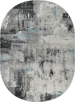 Ковер 36506A oval BLUE / GREY