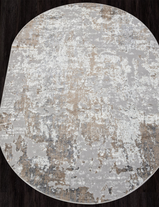 Ковер 00746B - BEIGE / GREY - Овал - коллекция PARADIZE