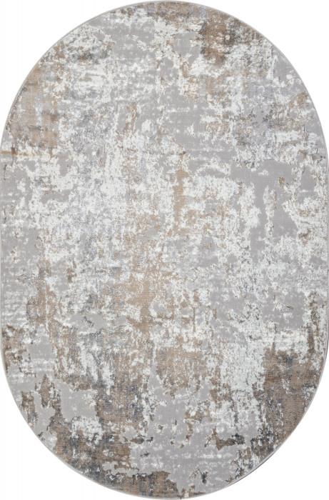 Ковер 00746B - BEIGE / GREY - Овал - коллекция PARADIZE
