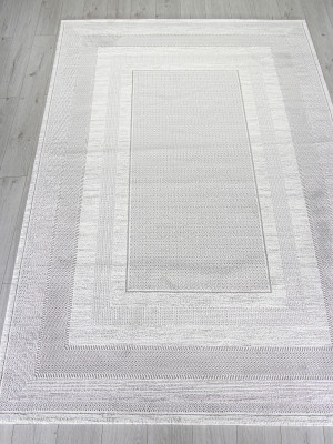 Ковер F040AC - GREY / WHITE - Прямоугольник - коллекция SIROCCO