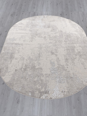 Ковер F169 - CREAM-GRAY - Овал - коллекция LIMAN
