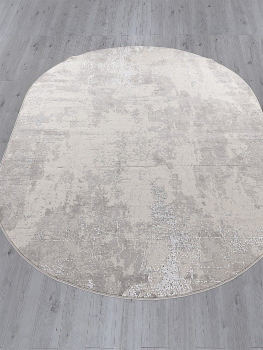 Ковер F169 - CREAM-GRAY - Овал - коллекция LIMAN