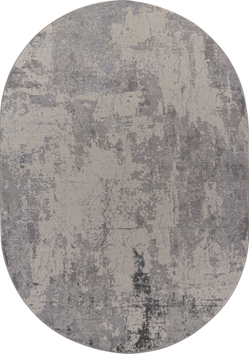 Ковер F169 - CREAM-GRAY - Овал - коллекция LIMAN