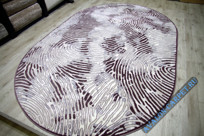 Ковер 36911A oval LILA / GREY