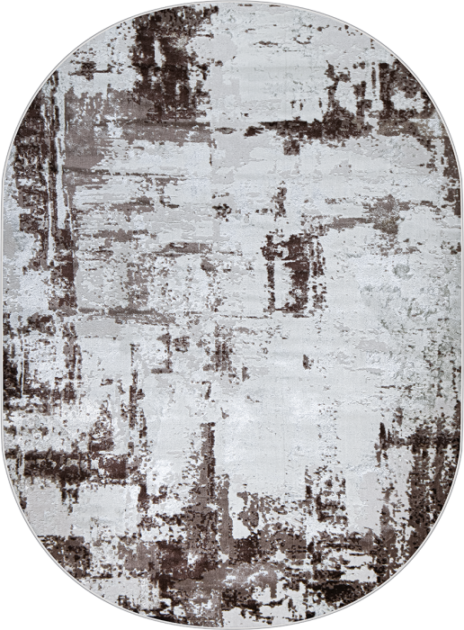 Ковер 37342A oval BROWN / D.BEIGE