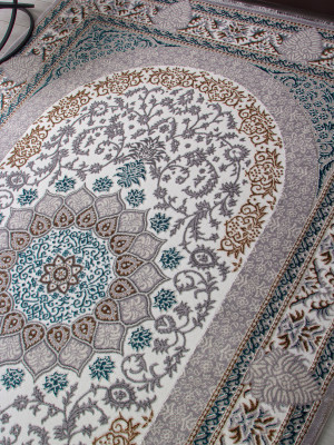 Ковер F638 - GREEN-BLUE - Прямоугольник - коллекция HALIF
